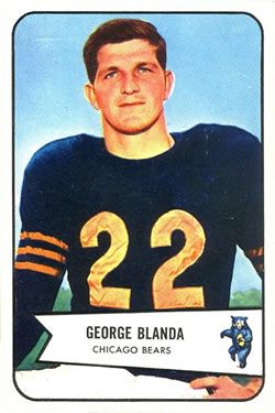 1954 Bowman #23 George Blanda Front