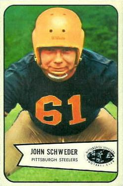 1954 Bowman #25 John Schweder Front