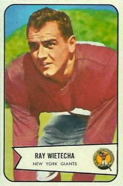 1954 Bowman #31 Ray Wietecha Front