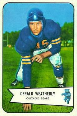 1954 Bowman #47 Gerald Weatherly Front