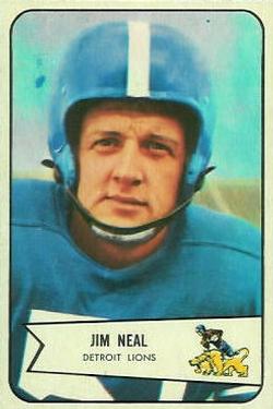1954 Bowman #75 Jim Neal Front