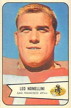 1954 Bowman #76 Leo Nomellini Front