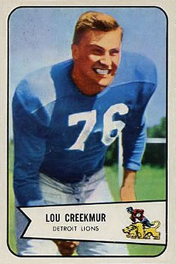 1954 Bowman #85 Lou Creekmur Front