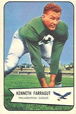 1954 Bowman #87 Kenneth Farragut Front
