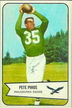 1954 Bowman #9 Pete Pihos Front