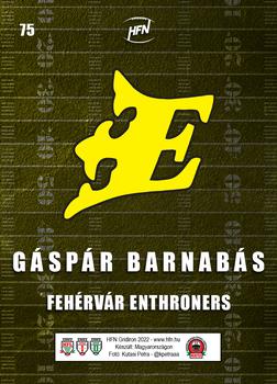 2022 HFN Gridiron #75 Gaspar Barnabas Back