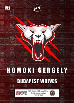 2022 HFN Gridiron #152 Homoki Gergely Back
