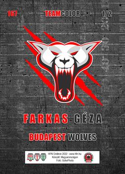 2022 HFN Gridiron #167 Farkas Geza Back