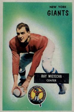 1955 Bowman #24 Ray Wietecha Front