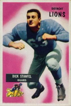 1955 Bowman #36 Dick Stanfel Front