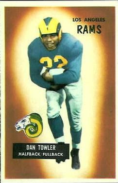 1955 Bowman #47 Dan Towler Front