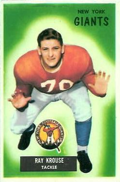 1955 Bowman #51 Ray Krouse Front