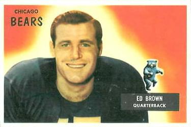 1955 Bowman #53 Ed Brown Front