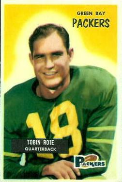 1955 Bowman #74 Tobin Rote Front