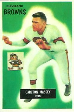 1955 Bowman #98 Carlton Massey Front