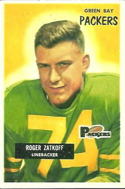 1955 Bowman #111 Roger Zatkoff Front