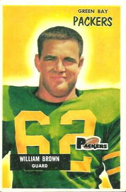 1955 Bowman #117 William Brown Front