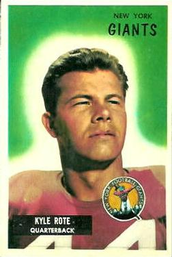 1955 Bowman #137 Kyle Rote Front