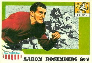 1955 Topps All-American #13 Aaron Rosenberg Front