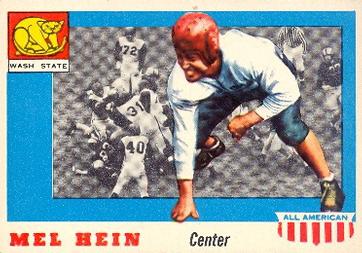 1955 Topps All-American #28 Mel Hein Front