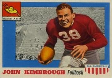 1955 Topps All-American #2 John Kimbrough Front