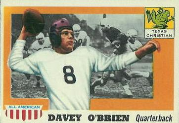 1955 Topps All-American #34 Davey O'Brien Front