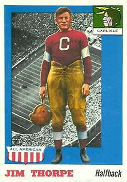 1955 Topps All-American #37 Jim Thorpe Front