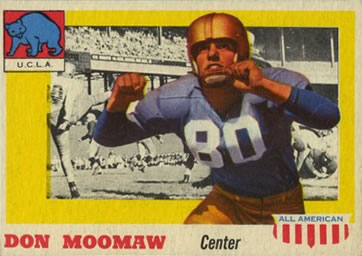 1955 Topps All-American #40 Donn Moomaw Front