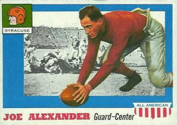 1955 Topps All-American #41 Joe Alexander Front