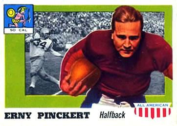 1955 Topps All-American #4 Erny Pinckert Front