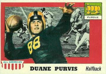 1955 Topps All-American #51 Duane Purvis Front