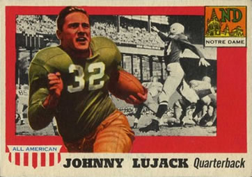 1955 Topps All-American #52 Johnny Lujack Front