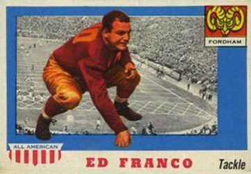 1955 Topps All-American #58 Ed Franco Front
