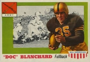 1955 Topps All-American #59 Doc Blanchard Front