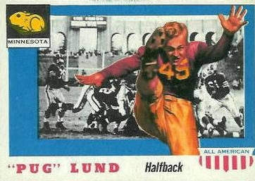 1955 Topps All-American #79 Pug Lund Front