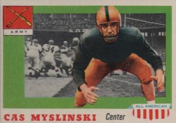 1955 Topps All-American #25 Cas Myslinski Front