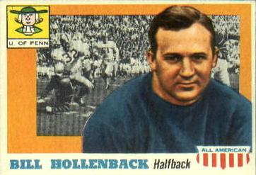 1955 Topps All-American #96 Bill Hollenback Front