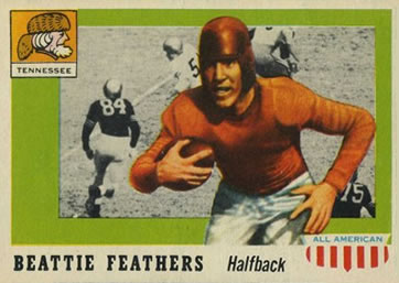1955 Topps All-American #98 Beattie Feathers Front