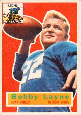 1956 Topps #116 Bobby Layne Front