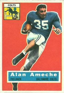 1956 Topps #12 Alan Ameche Front