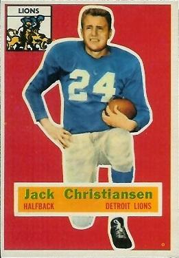 1956 Topps #20 Jack Christiansen Front