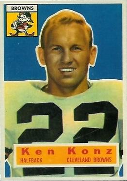 1956 Topps #33 Ken Konz Front