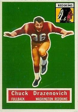 1956 Topps #37 Chuck Drazenovich Front