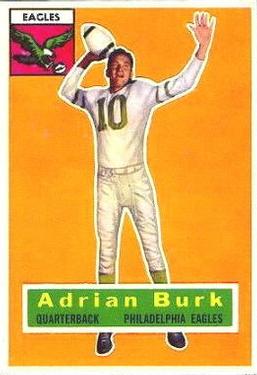 1956 Topps #52 Adrian Burk Front