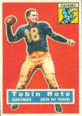 1956 Topps #55 Tobin Rote Front