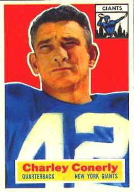 1956 Topps #77 Charley Conerly Front