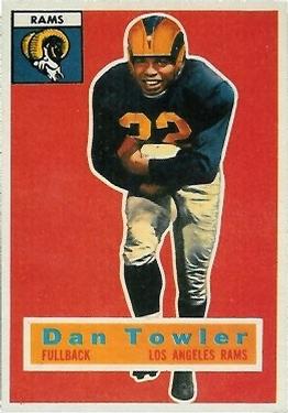 1956 Topps #90 Dan Towler Front