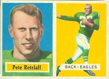 1957 Topps #2 Pete Retzlaff Front