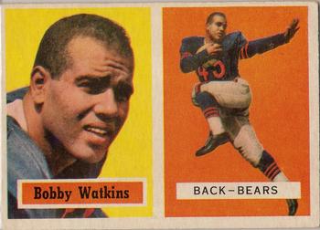 1957 Topps #7 Bobby Watkins Front