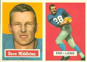 1957 Topps #8 Dave Middleton Front